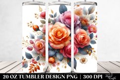 Colorful Orange Roses | 20 Oz Tumbler Product Image 2