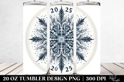 Snowflake with 2025 Clipart 20 Oz Tumbler Product Image 2