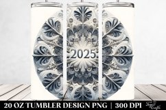 Snowflake with 2025 Clipart 20 Oz Tumbler Product Image 2