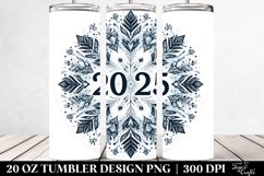 Snowflake with 2025 Clipart 20 Oz Tumbler Product Image 2