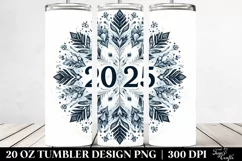 Snowflake with 2025 Clipart 20 Oz Tumbler Product Image 2