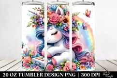 Charming Baby Unicorn Tumbler Design Product Image 2