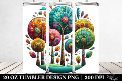Colorful Trees | 20 Oz Tumbler Product Image 2