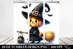 Funny Halloween Broomstick Tumbler Design Product Image 2