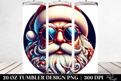 Vibrant 2D Santa Clipart 20 Oz Tumbler Product Image 2