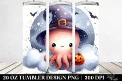 Cute Baby Octopus Halloween 20 Oz Tumbler Product Image 2