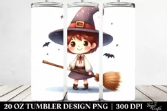 Funny Halloween Broomstick Tumbler Design Product Image 2