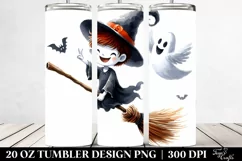 Funny Halloween Broomstick Tumbler Design Product Image 2