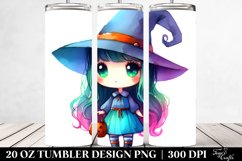 Witch Vibrant Drawing | 20 oz Tumbler Product Image 2