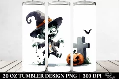 Simple Funny Halloween Clipart 20 Oz Tumbler Product Image 2