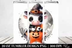 Cute Baby Cow Halloween 20 Oz Tumbler Product Image 2