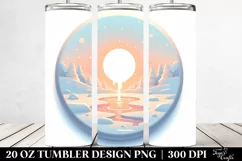 Pastel Molten Candy Winter Scene 20 Oz Tumbler Product Image 2