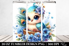 Colorful Peacock Sailor | 20 Oz Tumbler Product Image 2