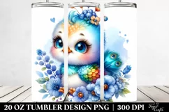 Colorful Peacock Big Eyes | 20 Oz Tumbler Product Image 2