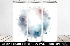 Simple Ghost Watercolor Spooky | 20 oz Tumbler Product Image 2