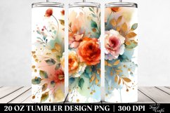 Abstract Orange Roses | 20 Oz Tumbler Product Image 2