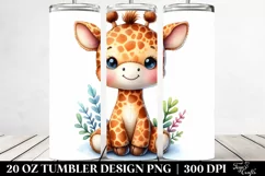 Colorful Giraffe Plush | 20 Oz Tumbler Product Image 2