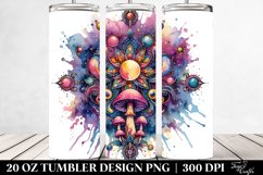 Magical Celestial Mushroom 20 Oz Tumbler Product Image 2