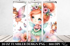 Whimsical Fairy Watercolor Clipart Product Image 2