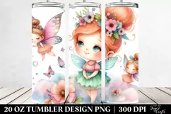 Whimsical Fairy Watercolor Clipart Product Image 2