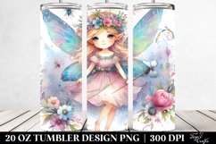 Whimsical Fairy Watercolor Clipart Product Image 2