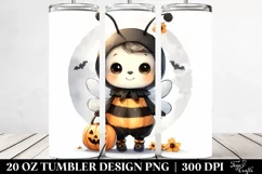 Cute Baby Bee Halloween 20 Oz Tumbler Product Image 2