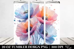 Glossy Poppy Clipart 20 Oz Tumbler Product Image 2