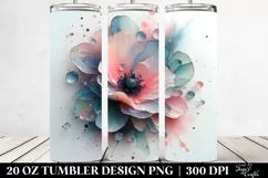 Glossy Poppy Clipart 20 Oz Tumbler Product Image 2