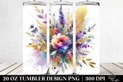Abstract Colorful Bouquet | 20 Oz Tumbler Product Image 2
