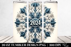Snowflake with 2024 Clipart 20 Oz Tumbler Product Image 2