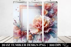 Abstract Carnation Tumbler | 20 oz Tumbler Product Image 2