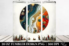 Vibrant Marble Nativity Scene Clipart 20 Oz Tumbler Product Image 2