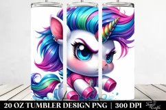 Dancing Unicorn with Umbrella 20 Oz Tumbler Product Image 2