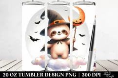 Cute Baby Sloth Halloween 20 Oz Tumbler Product Image 2