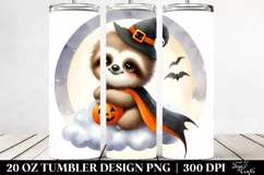 Cute Baby Sloth Halloween 20 Oz Tumbler Product Image 2