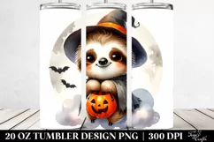 Cute Baby Sloth Halloween 20 Oz Tumbler Product Image 2
