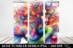 Mermaid Fantasy Drawing | 20 oz Tumbler Product Image 2