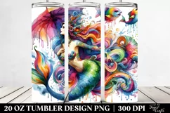 Mermaid Fantasy Drawing | 20 oz Tumbler Product Image 2