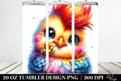 Baby Chicken with Flower 20 Oz Tumbler Product Image 2