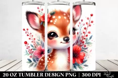 colorful small baby deer, Tumbler Product Image 2