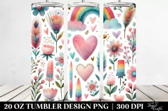 Valentines 20 Oz Tumbler Png Product Image 2