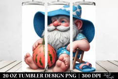 detailed gnome beach wear, Tumbler Product Image 2