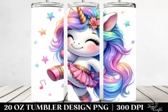 Dancing Baby Unicorn Tumbler Product Image 2