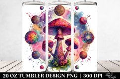 Celestial Mushroom Watercolor Clipart Product Image 2