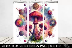 Magical Celestial Mushroom Clipart 20 Oz Tumbler Product Image 2