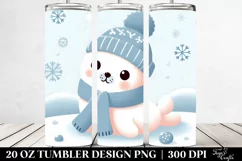 Cute Winter Baby Seal Clipart Product Image 2