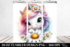 cute baby unicorn, Tumbler Product Image 2