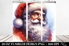 Washed Santa Portrait Clipart Product Image 2