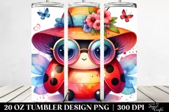 Cute Baby Ladybug with Crazy Eyes | 20 Oz Tumbler Product Image 2