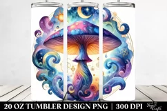 Magical Celestial Mushroom Clipart 20 Oz Tumbler Product Image 2
